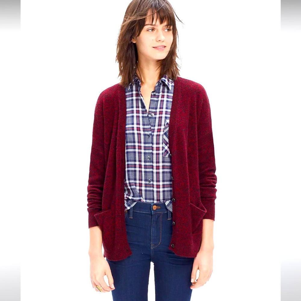 EUC madewell landscape cardigan